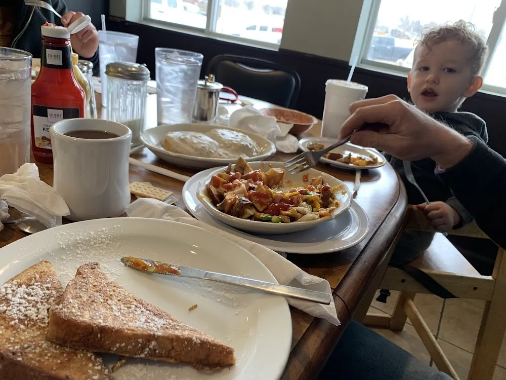 French Toast and Egg Scramble