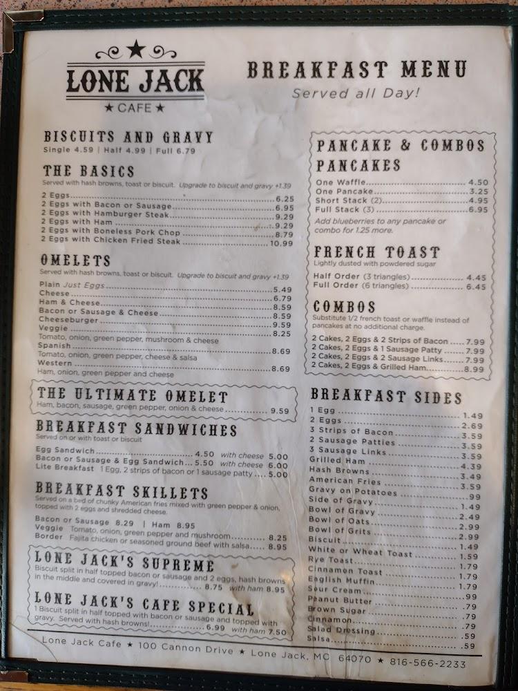 Lone Jack Cafe Menu image 4